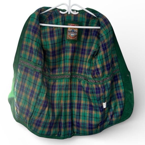 Vintage Bagatelle Sport Green Suede Blazer Women’s Size Medium - Picture 3 of 11